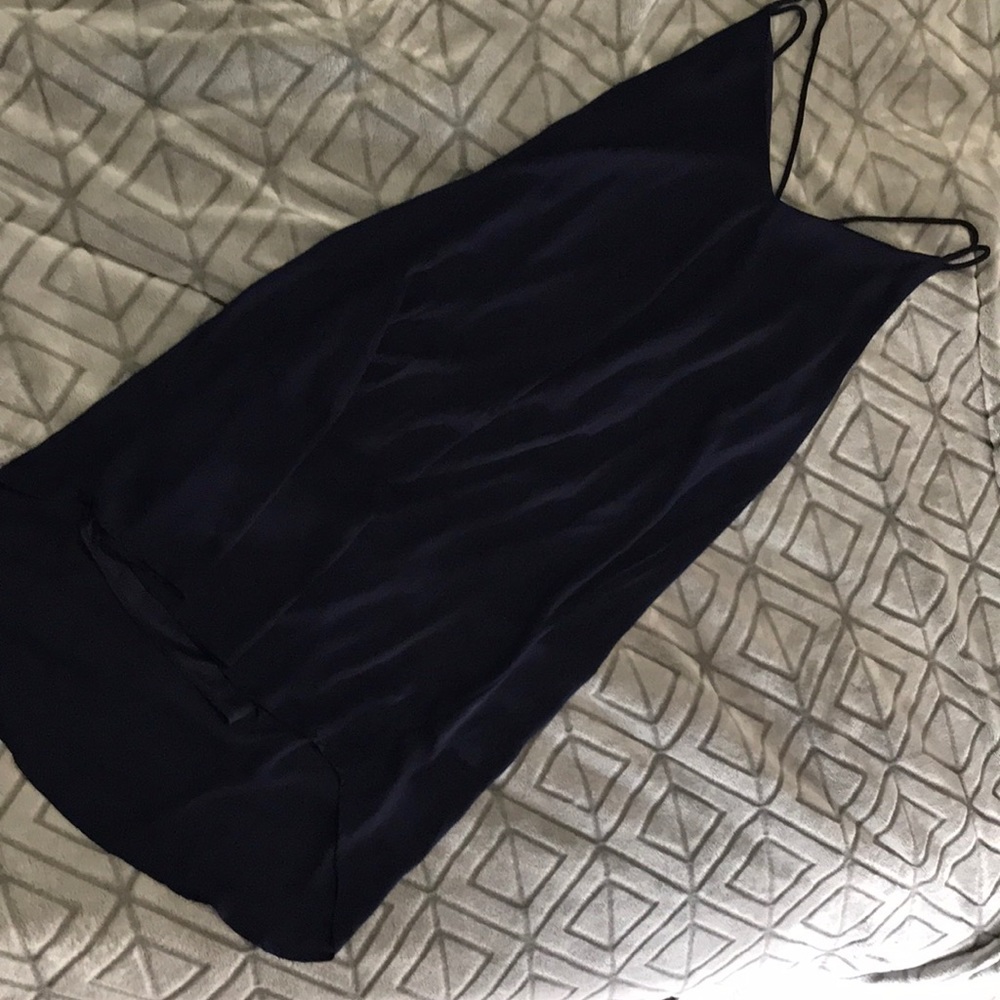 Breezy lightweight navy dress